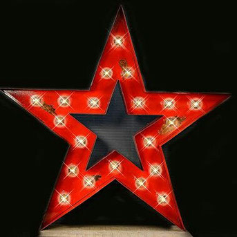 буквы объемные, буквы с подсветкой, буквы светящиеся, буквы с лампочками купить, ретро светильники